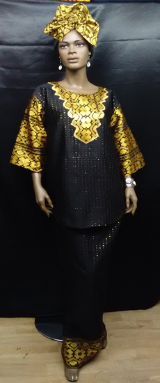 African-Black-Gold-2pc-set