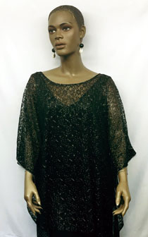 African-Black-Sheer-Lace-Sh