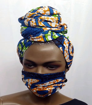African-Blue-Print-Face-Mas