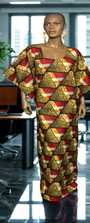 African-Burgundy-Gold-Drop-