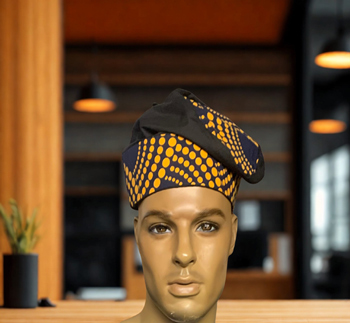 African-Deep-Navy-Gold-Fila-Hat