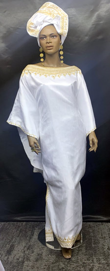 African-Dress-White-Gold-Em