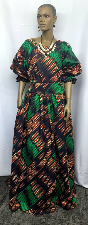 African-Green-Skirt-Set-01