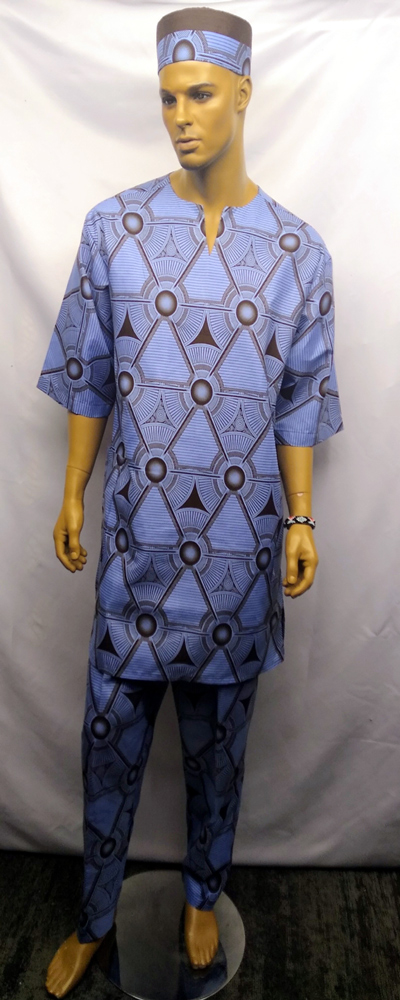 African-Light-Blue-Brown-Pattern-Shokoto-Set