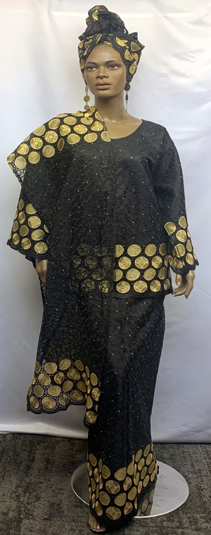 African-Net-Lace-Black-Gold