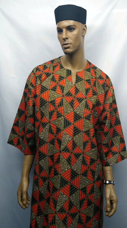 African-Orange-Brown-Dashiki-Shirt