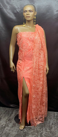 African-Peach-Dress