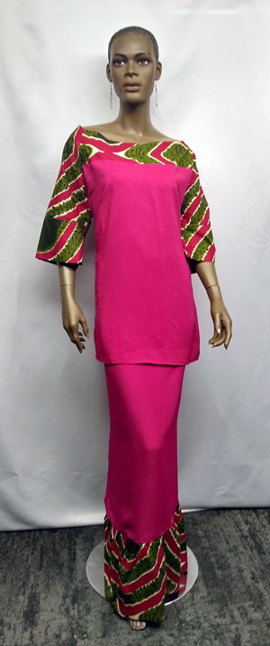 African-Pink-Green-Two-Tone