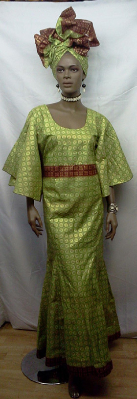 African Dress- Elegant African Wax ...