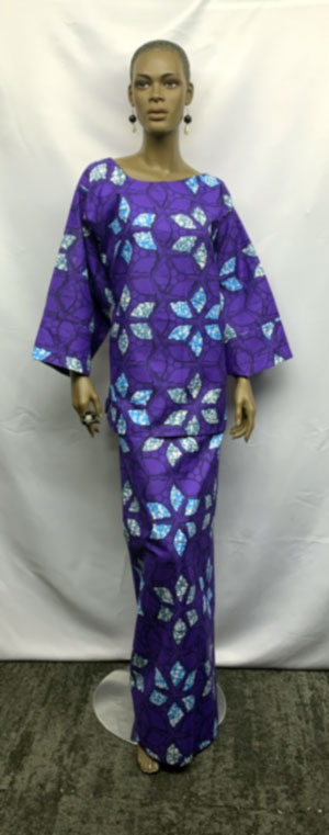 African-Purple-Blue-Print-Skirt-Set-02
