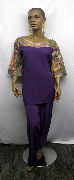 African-Purple-Pants-Set