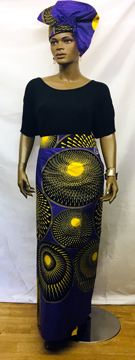 African-Purple-yellow-Skirt