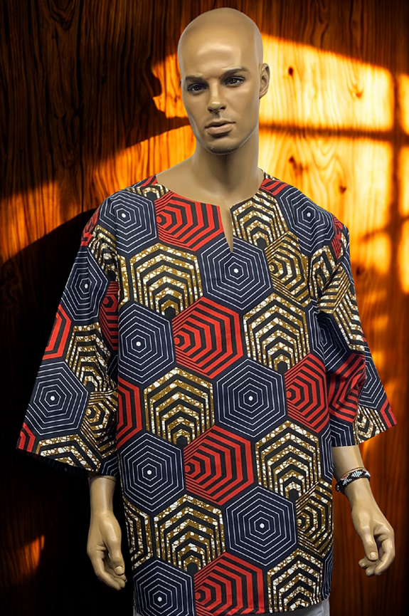 African-Red-Brown-Abstract