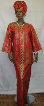 African-Red-Gold-Mud-Cloth-