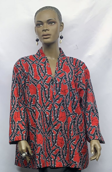 African-Red-Print-Jacket