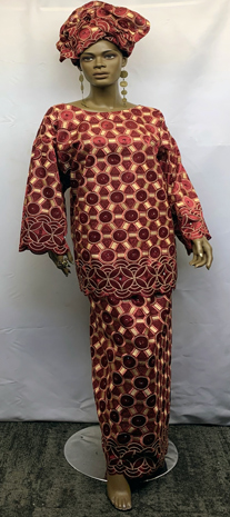 African-Rose-Gold-Burgundy-
