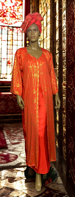 African-Silk-Mudcloth-Print-Dress