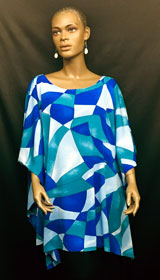 African-Teal-Short-Kaftan