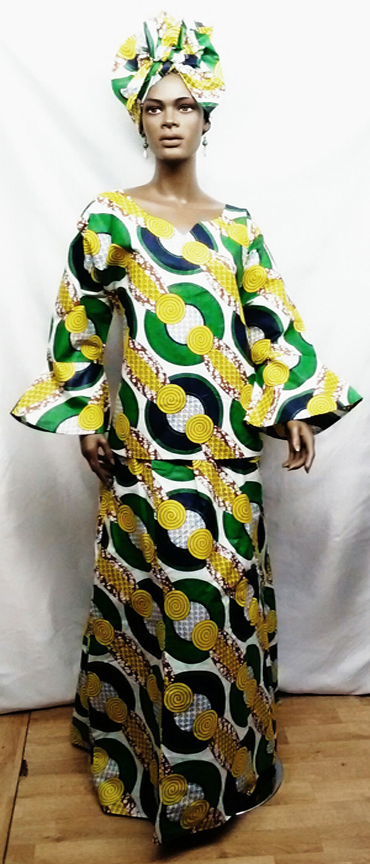 African-Yellow-Green-3pc-Se