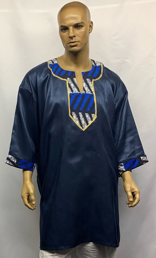 Navy-Blue-Trimmed-Dashiki