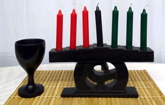 Kwanzaa Kinara and Candles