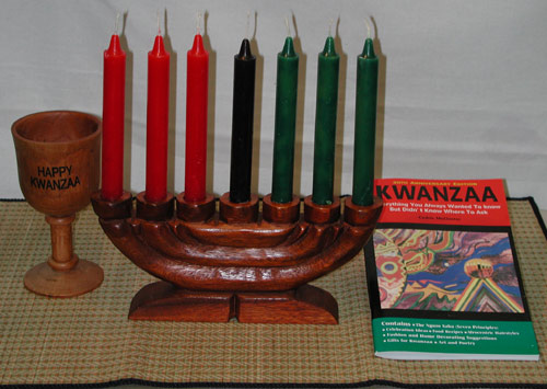 kwanzaa kinara complete set w seven candles