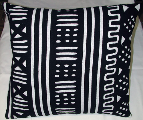 African Mudcloth- Authentic Mudcloth Pillow and Fabrics