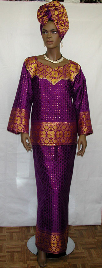 purple and gold african dresses