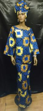 Afican-Blue-Yellow-Skirt-Se