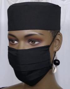 AficanPlainBlackFaceMask2