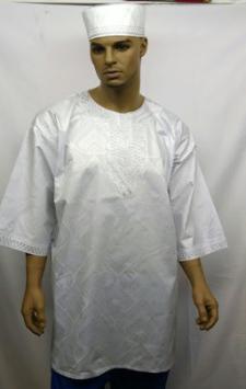Africa-White-Silver-Embroid