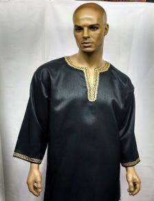 Africa Dashiki Black and Gold Shirt