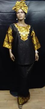 African-Black-Gold-2pc-set