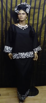 African-Black-White-3pc-set