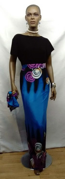 African-Blue-Long-Skirt