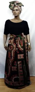 African-Brown-Dashiki-Skirt