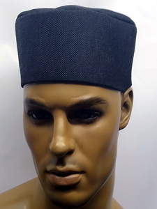 African-Custom-Black-Linen-Kufi-Hat