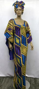 African-Dress-African-Purple-Print-Cape-Dress