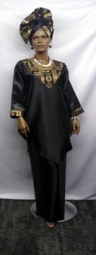 African-Dress-Elegant-Black