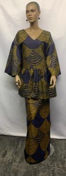 African-Elegant-Purple-Gold-Peplum-Set