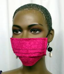 African-Fuschia-Face-Mask