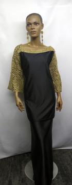 African-Gold-Toned-Lace-Top
