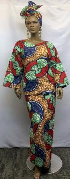 African-Green-Red-Buba-Set