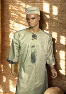 African-Green-Teal-Senator-Shirt