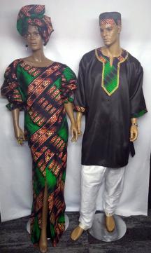 African-Hunter-Green-Couples-Set