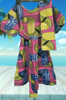 African-Kids-Long-Pink-Blue-Dress