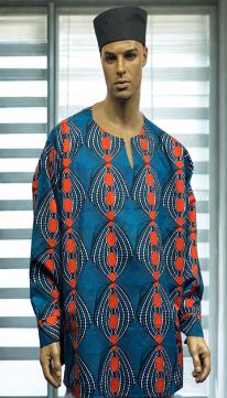 African-Long-Sleeve-Teal-Or
