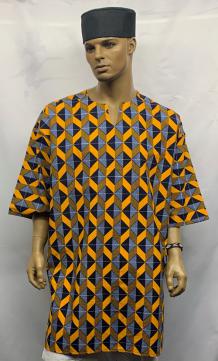 African-Orange-Blue-Dashiki