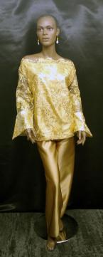 African-Pants-Set-Dark-Gold