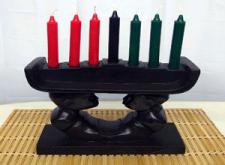 Kwanzaa African Heritage Kinara Complete w/ Candles